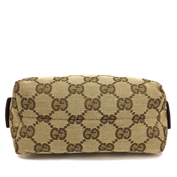 GUCCI GG Logo Canvas Cosmetic Pouch Bag /1E2575 - Picture 5 of 8